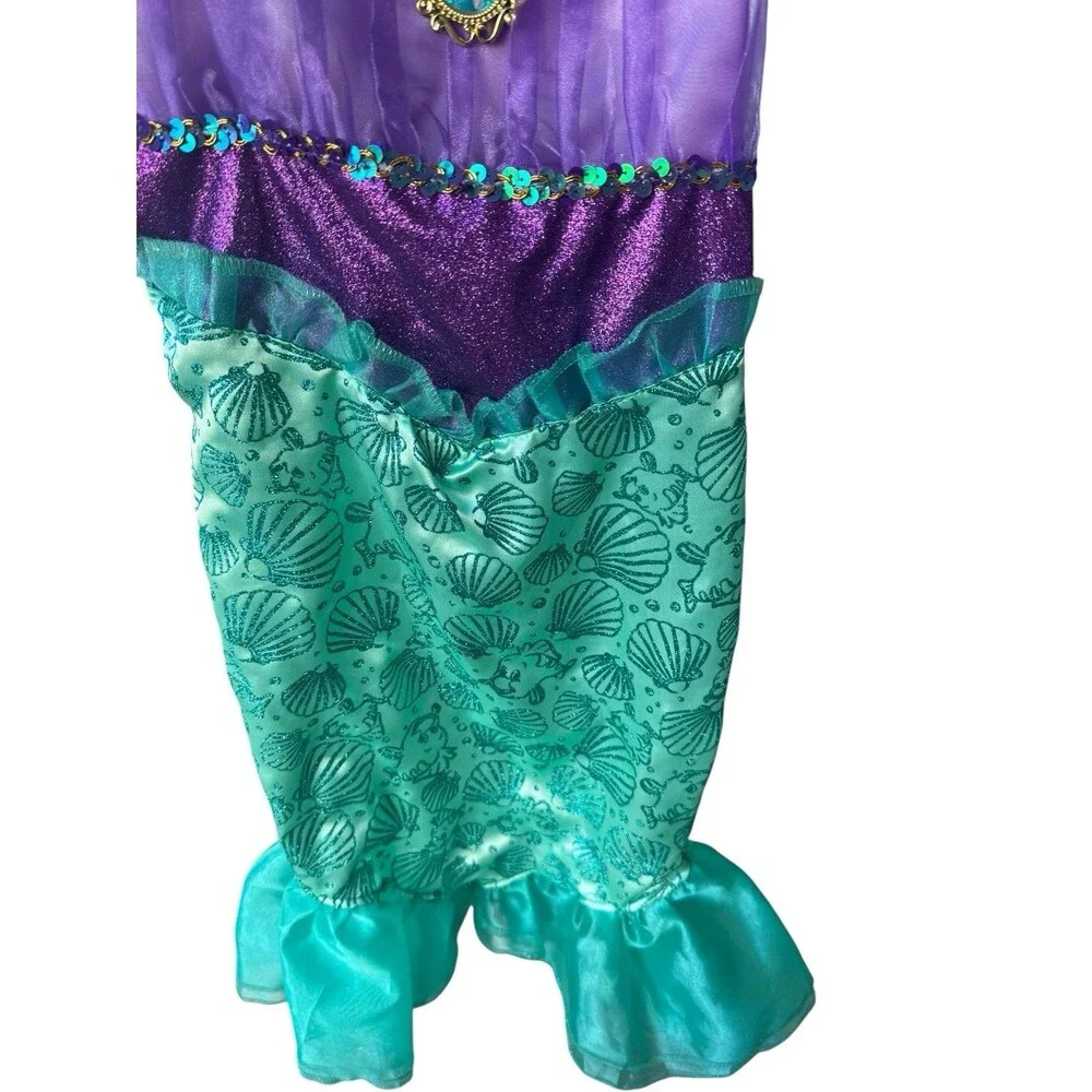 Disney Princess Ariel Little Mermaid Dress / Princess  Costume size 4-6 - Picture 3 of 6